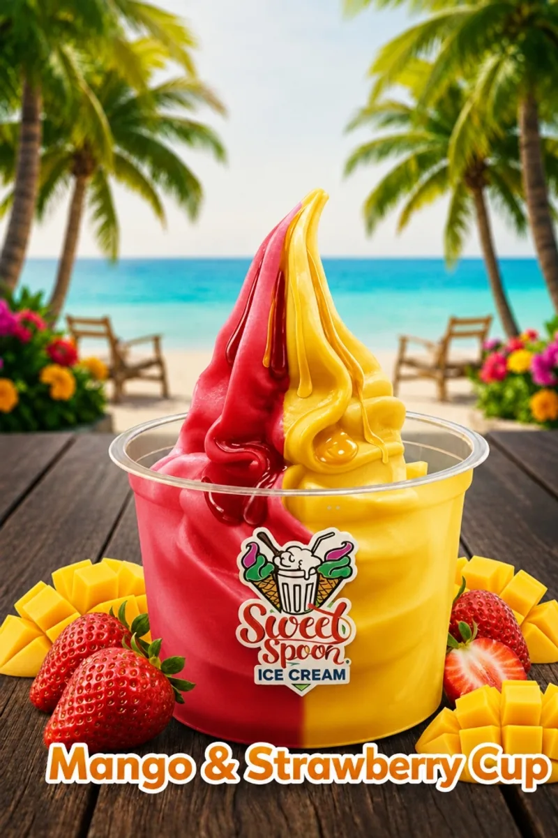 Mango Strawberry Mix Cup