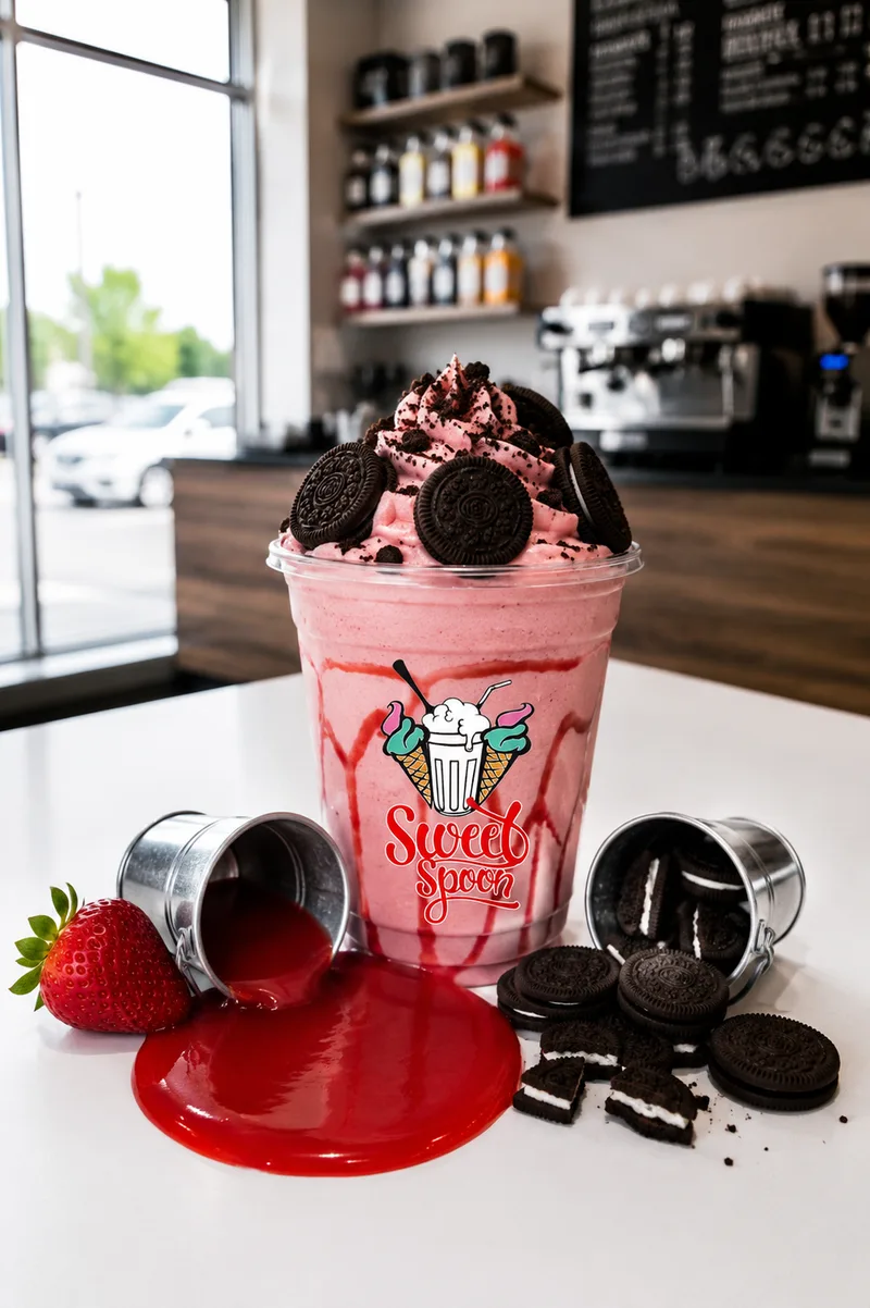 Strawberry Oreo Shake
